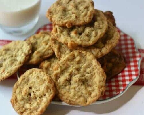 Quick and easy, these butterscotch oatmeal cookies have stood the test of time! From RestlessChipotle.com
