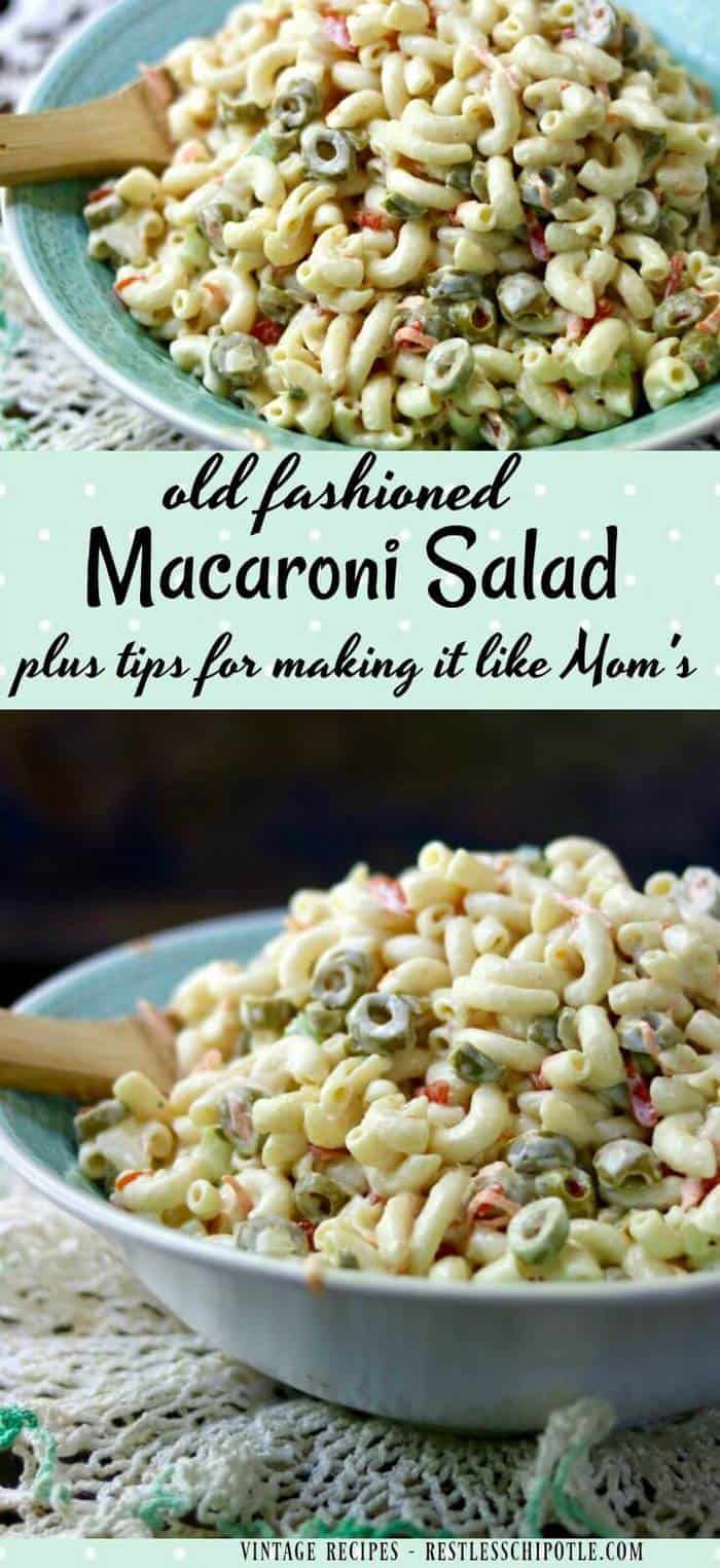 Old Fashioned Macaroni Salad | Restless Chipotle