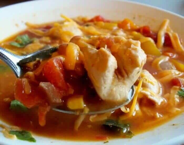 chicken fajita soup