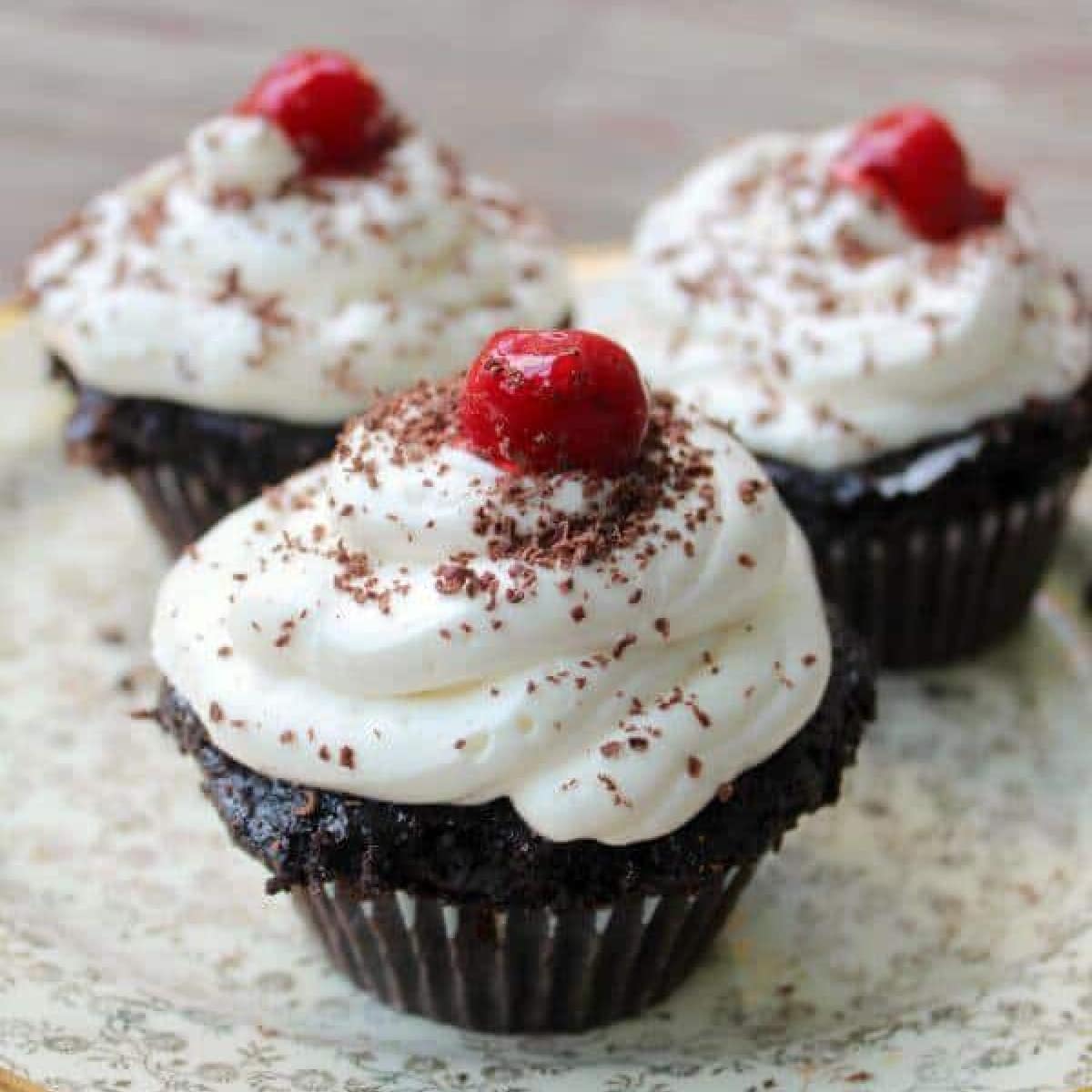 Easy Black Forest Cupcakes Recipe photo