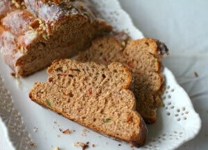 sliced viennese christmas bread