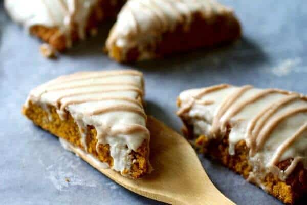 This copycat Starbucks pumpkin scones recipe is so good! From RestlessChipotle.com