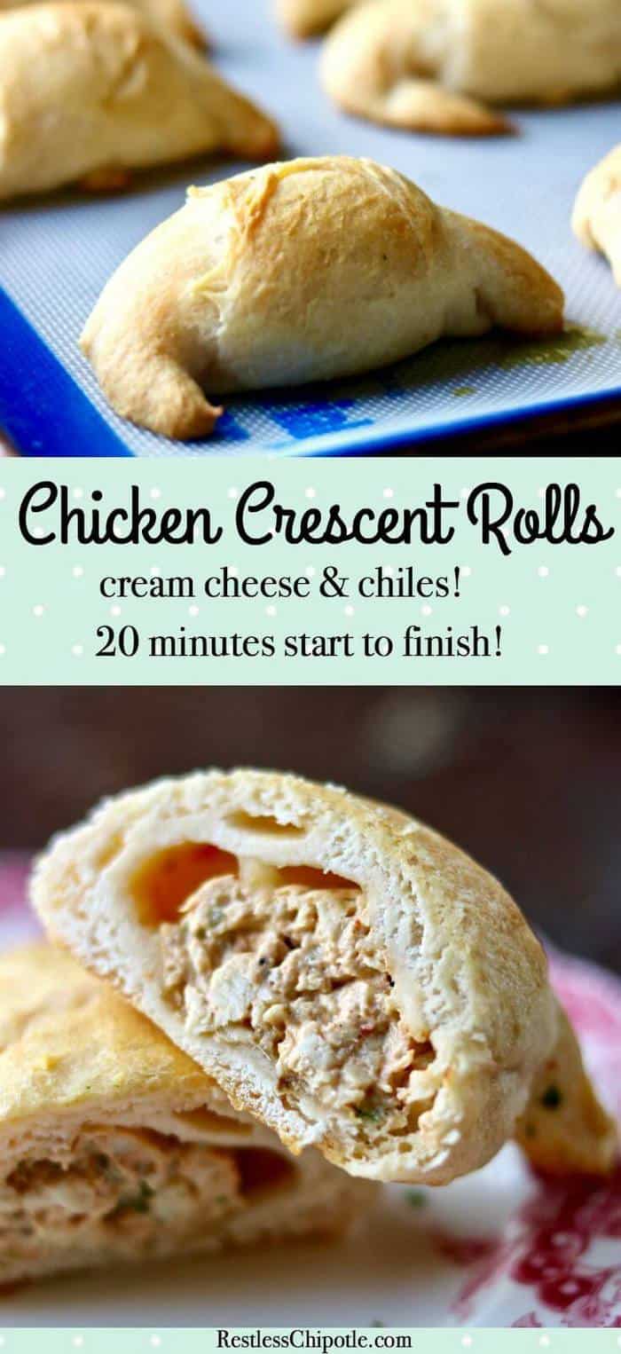 Easy Chicken Crescent Rolls Chile Cream Cheese Bites Restless Chipotle