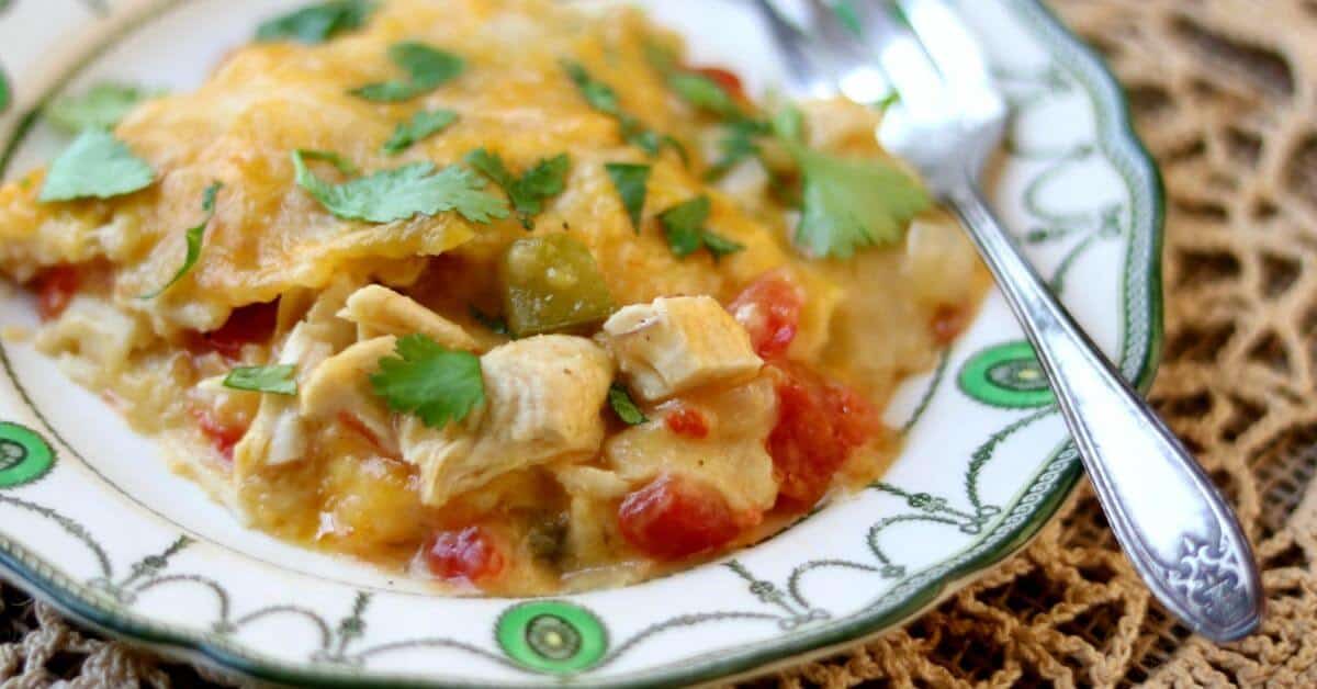 King Ranch Chicken Casserole Without Canned Soup