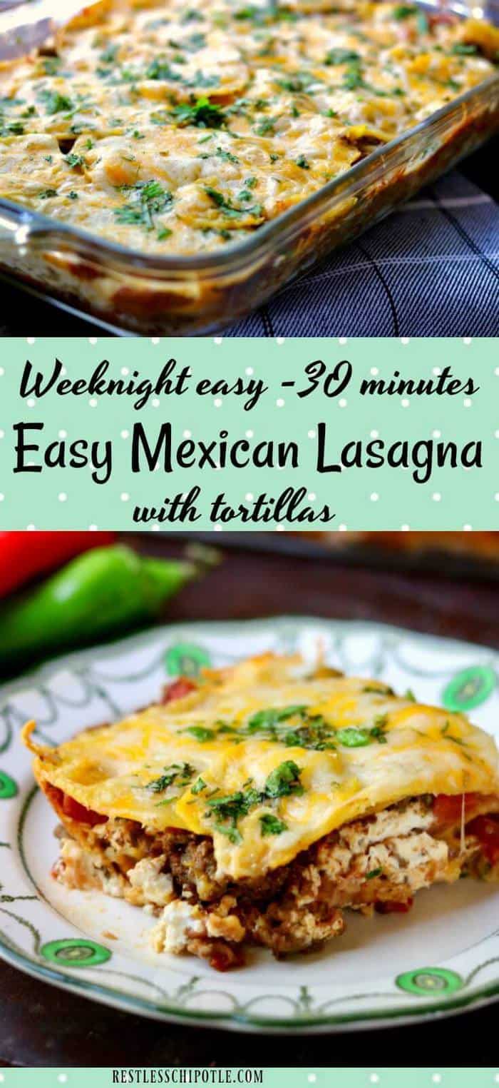 Cheesy Mexican Lasagna Recipe  Restless Chipotle