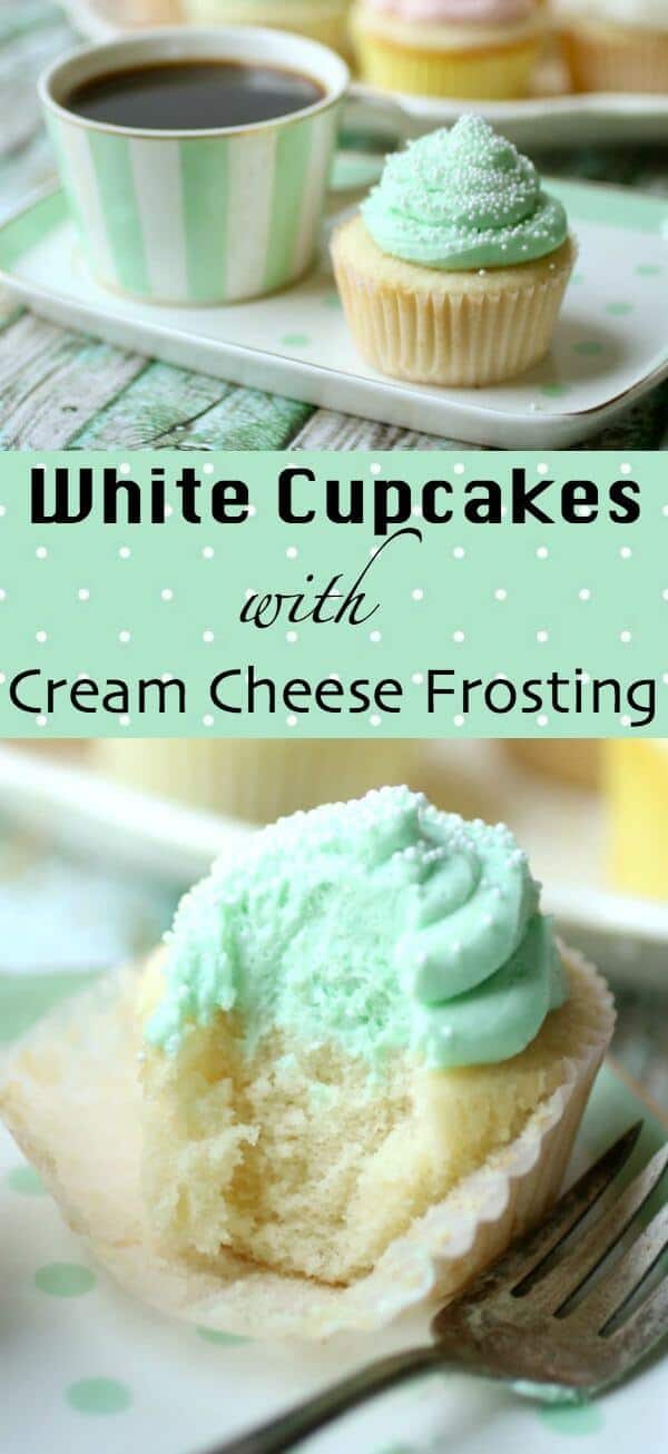 White Cupcakes Recipe with Cream Cheese Icing | Restless Chipotle