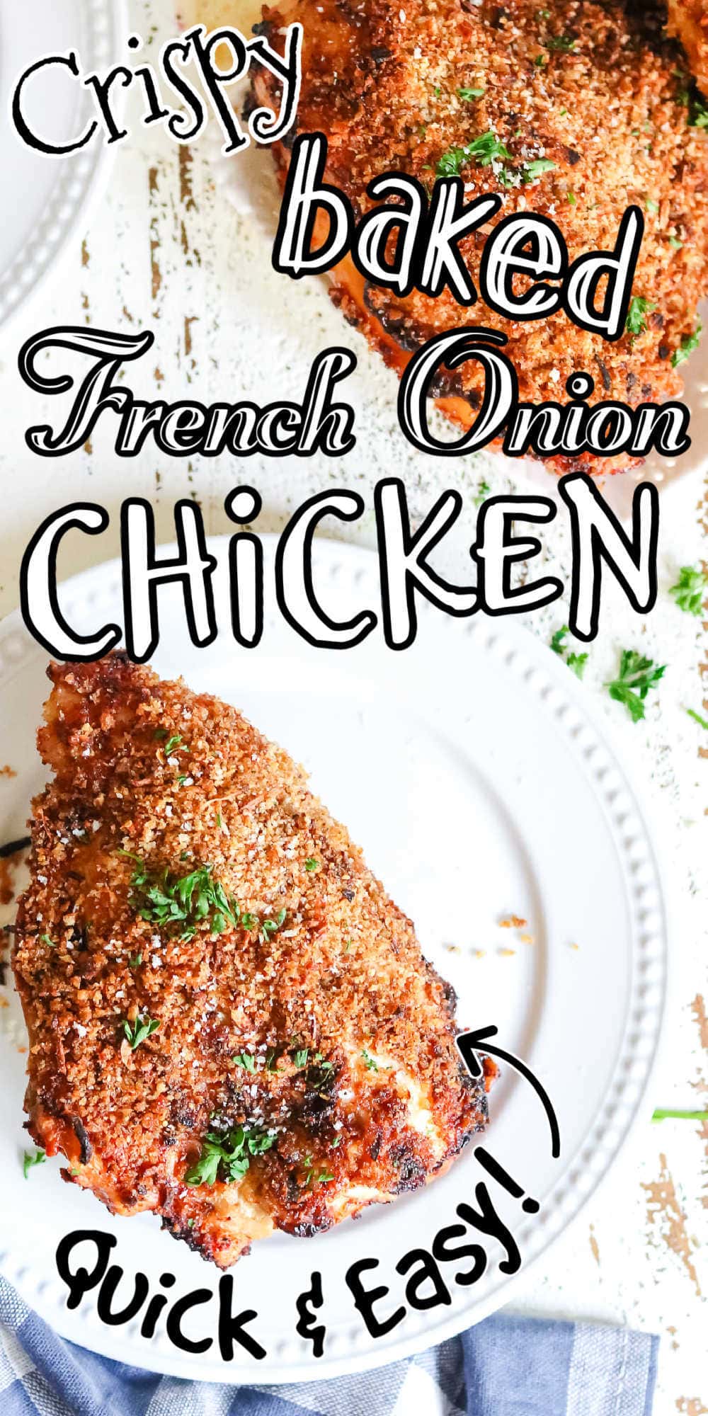 Easy Baked French Onion Chicken Breast (Bone-in) - Restless Chipotle