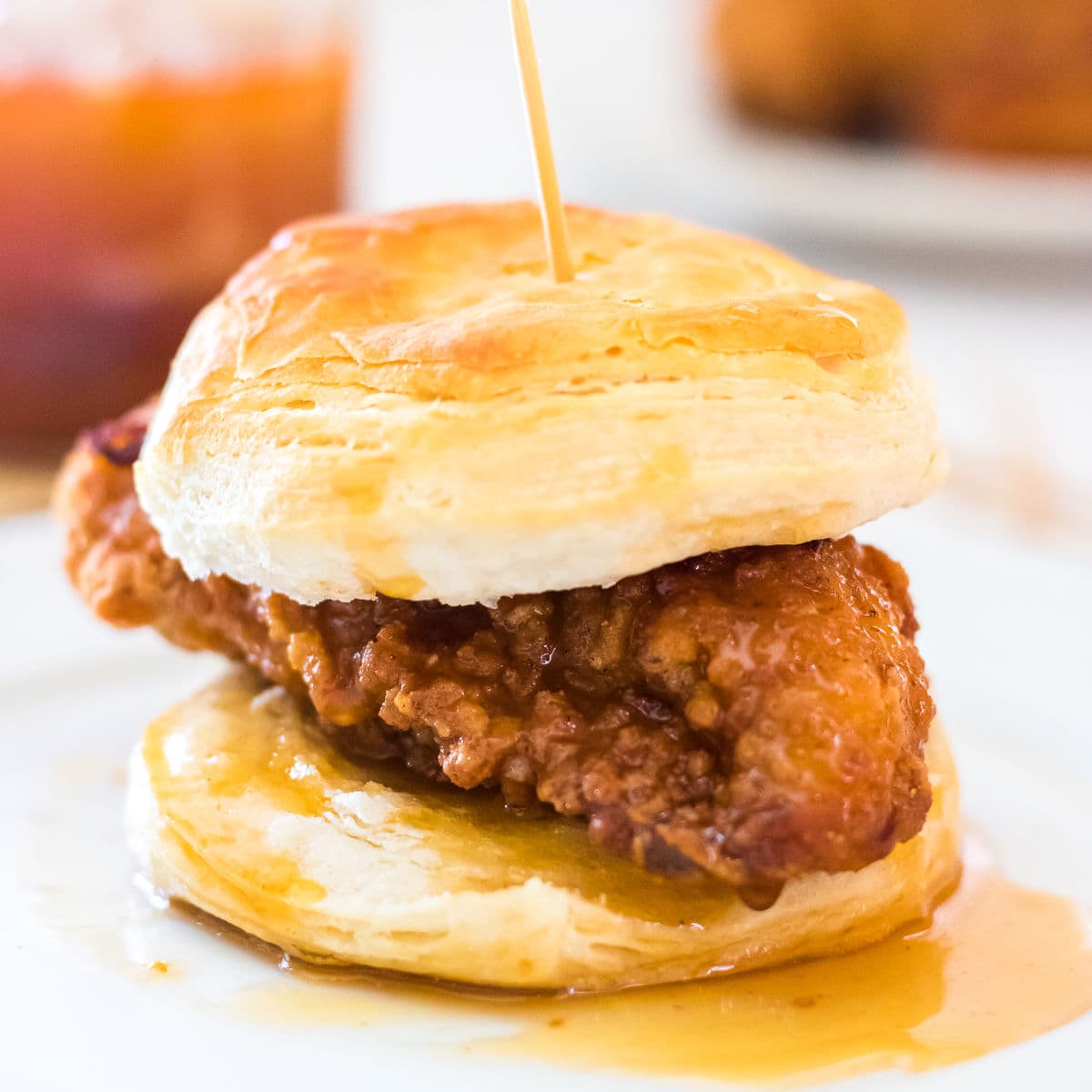 Fried Honey Butter Chicken Biscuits for your NFL football party: Try the  recipe