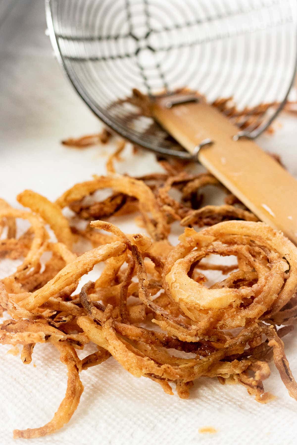 Easy Microwave Fried Onion Strings