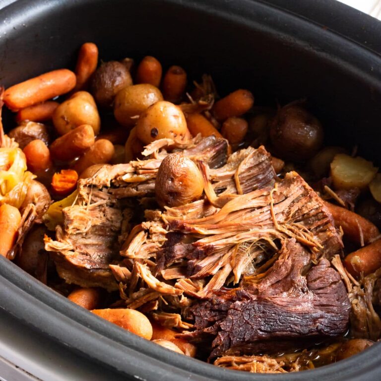 Slow Cooker Beef Roast with Potatoes and Carrots - Restless Chipotle