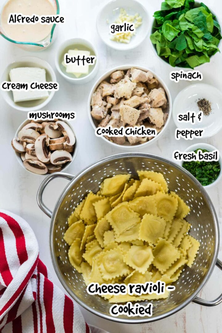 15 Minute Chicken Alfredo Ravioli Skillet Casserole Restless Chipotle 1399