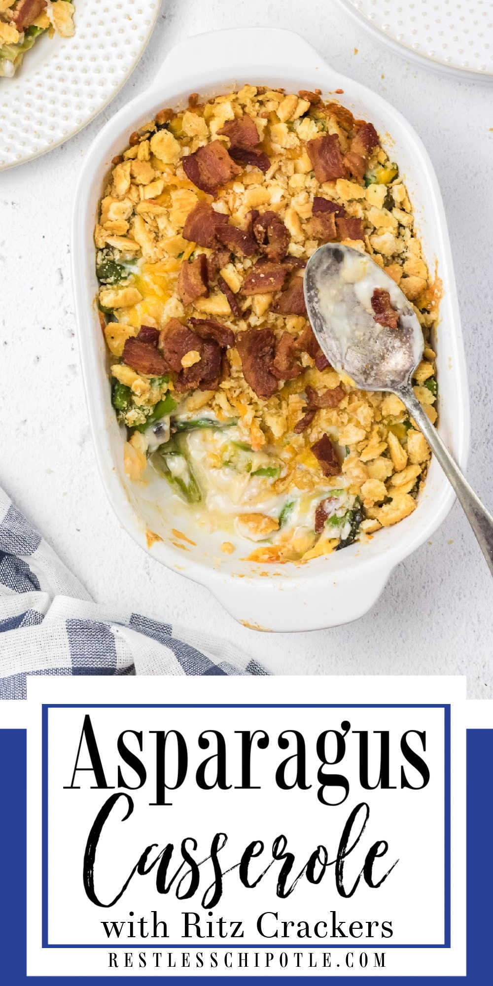 Asparagus Casserole with Ritz Crackers - Restless Chipotle