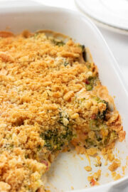 Broccoli Casserole with Ritz Crackers - Restless Chipotle