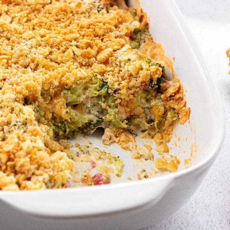 Broccoli Casserole with Ritz Crackers - Restless Chipotle