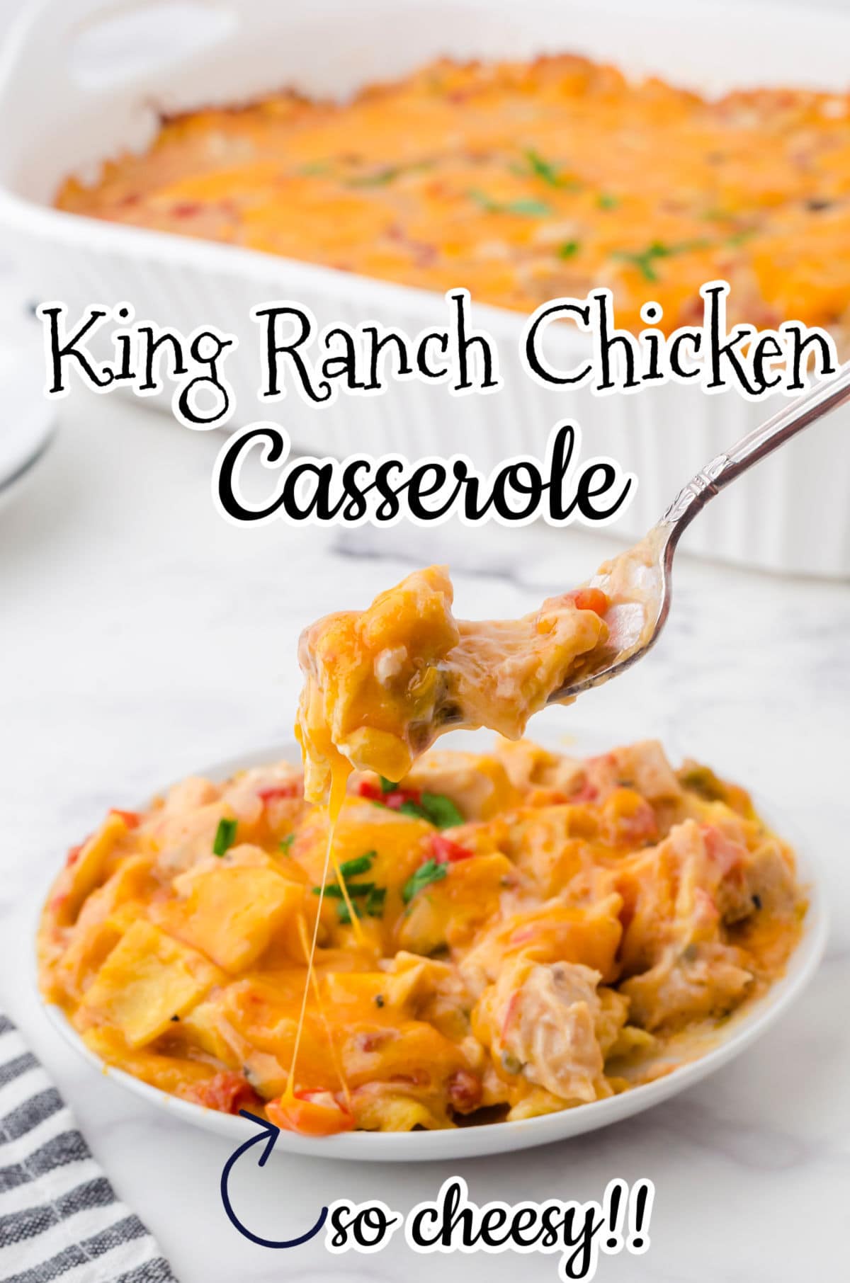 Pulled Pork King Ranch Casserole - House of Yumm