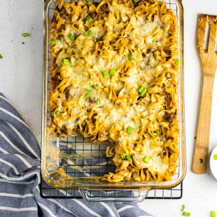 Mom S Creamy Hamburger Noodle Casserole Easy Recipe Restless Chipotle