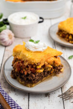 Tamale Pie Casserole Recipe with Cornmeal Topping - Restless Chipotle