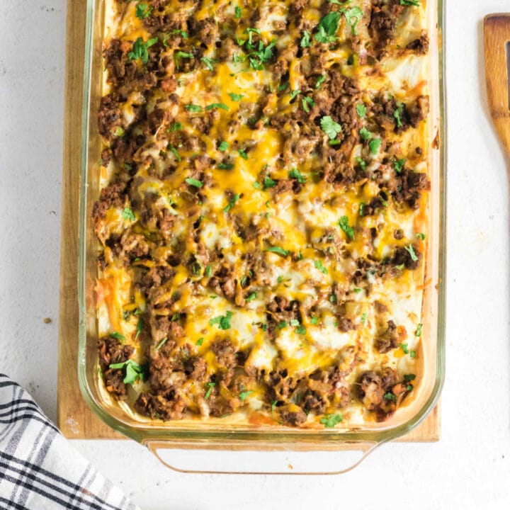 Beef Burrito Casserole Recipe - Restless Chipotle