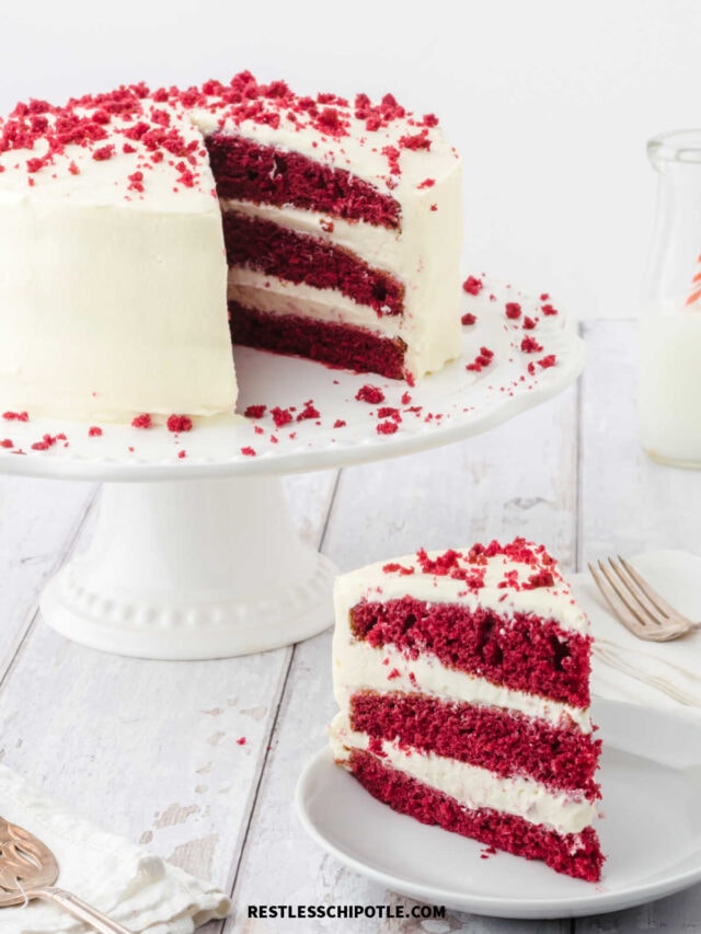 Southern Red Velvet Cake with Cream Cheese Frosting - Restless Chipotle