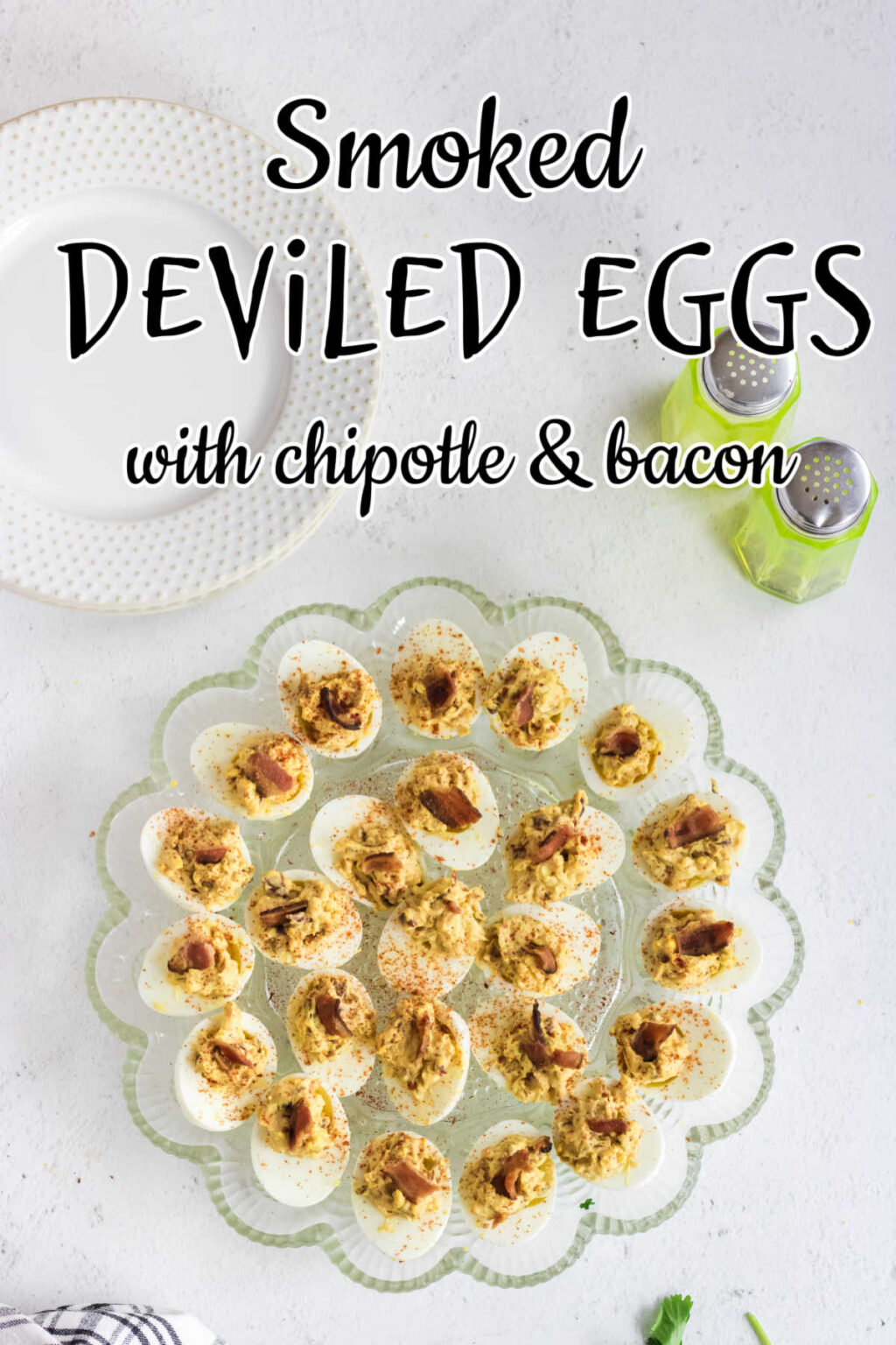 Smoked Deviled Eggs with Bacon & Chipotle - Restless Chipotle