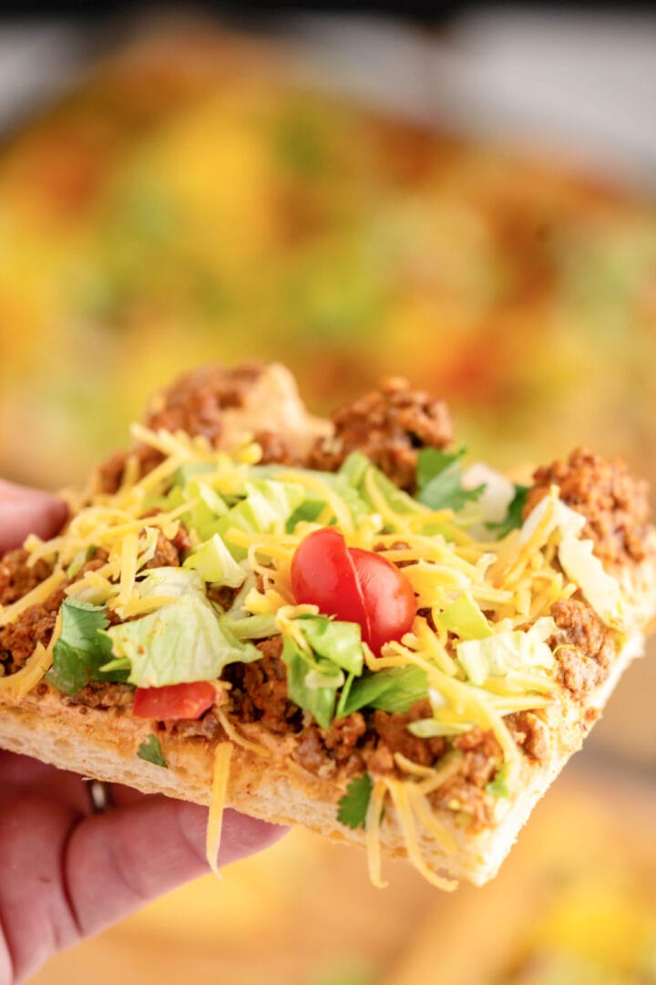 Taco Crescent Roll Pizza - Restless Chipotle