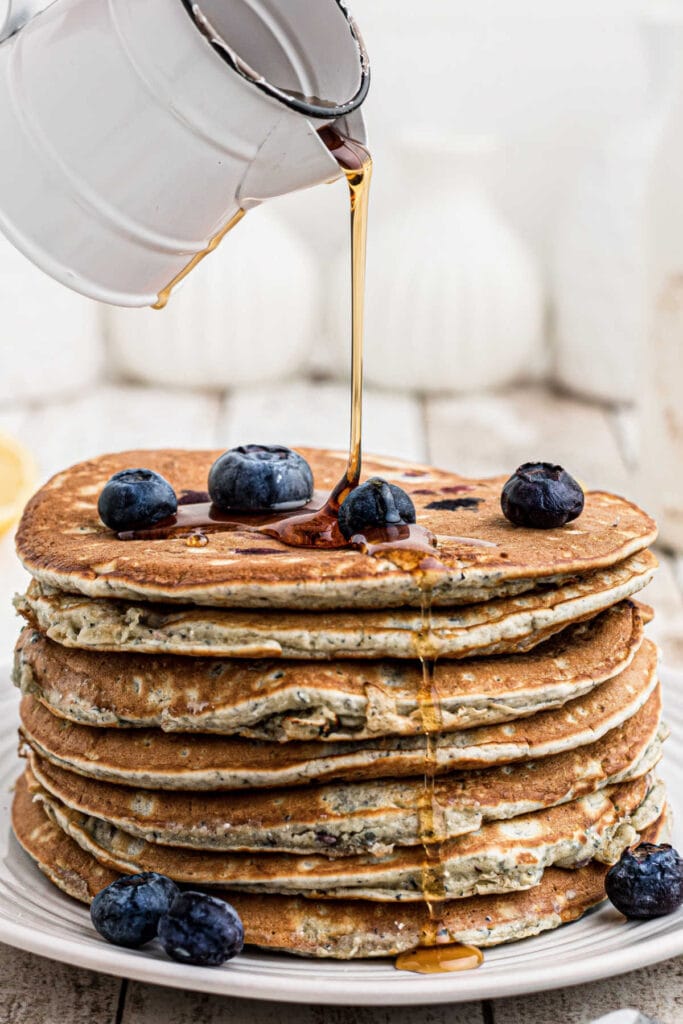 Blueberry Blue Corn Pancakes - Restless Chipotle