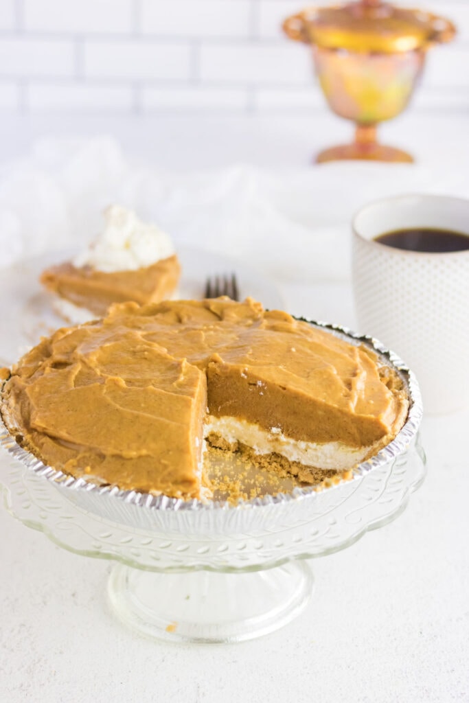 No Bake Double Layer Pumpkin Pie - Restless Chipotle