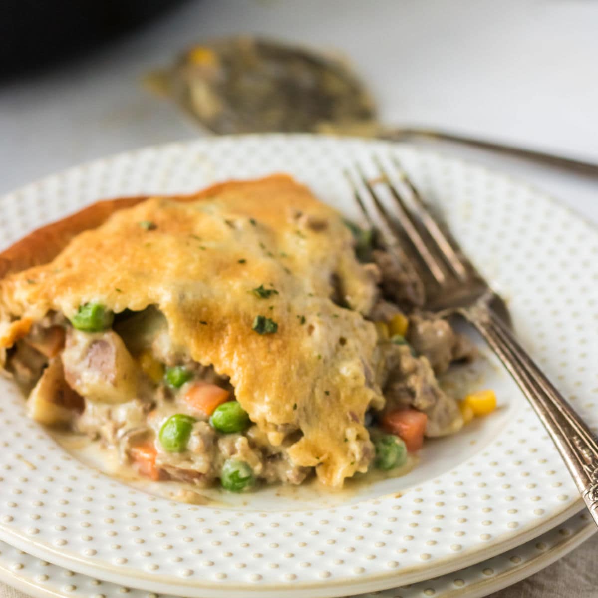 Steak and Mushroom Pot Pie - Cooking with Cocktail Rings