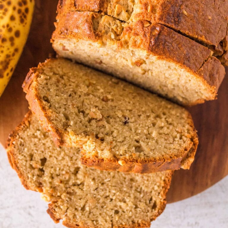 Crunchy Peanut Butter Banana (Savannah) Bread - Restless Chipotle