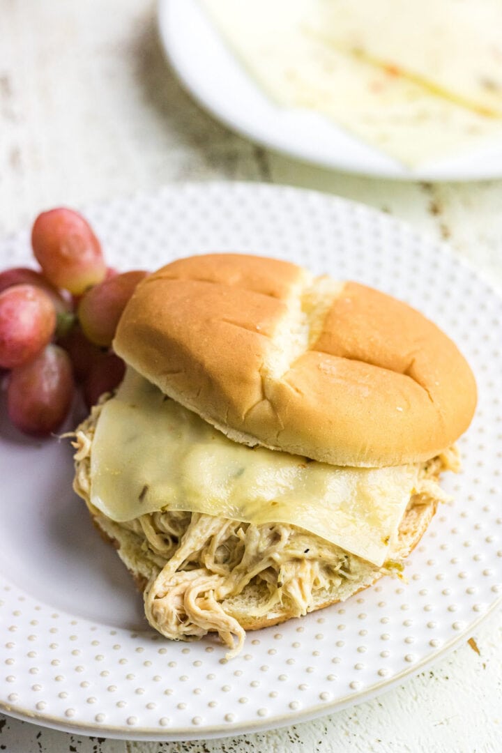 Crockpot Creamy Ranch Shredded Chicken Sandwiches - Restless Chipotle