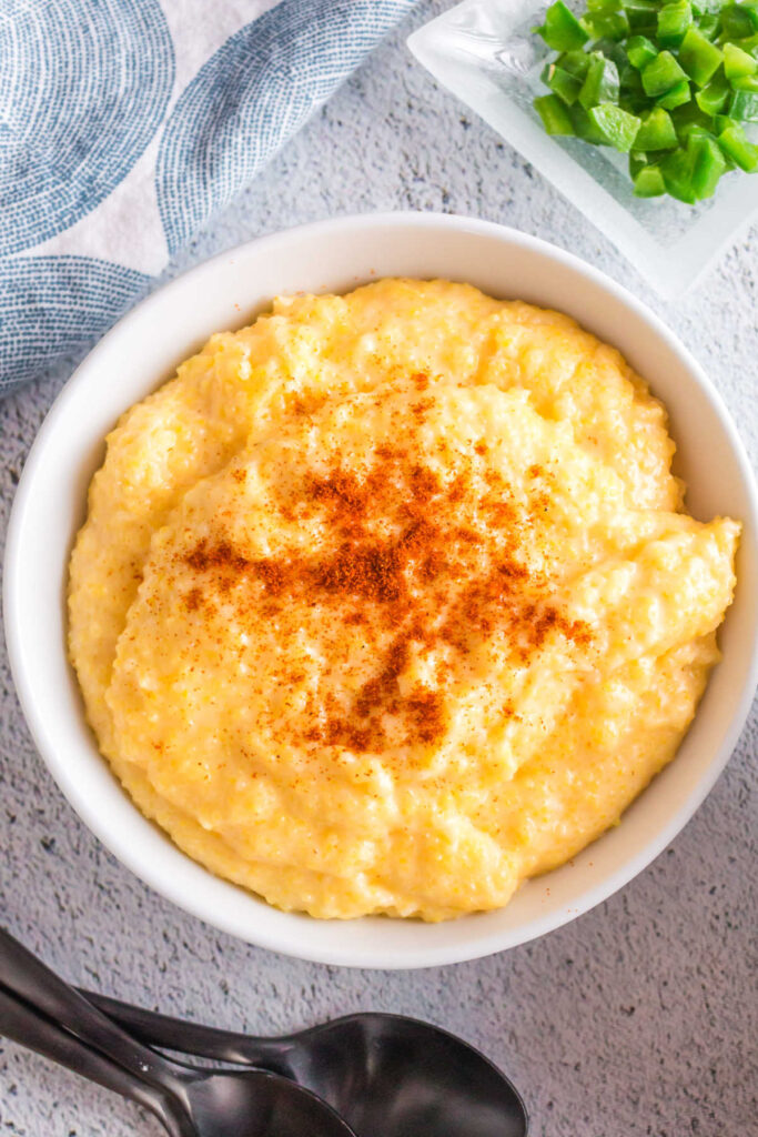 Creamy Jalapeno Cheese Grits - Restless Chipotle