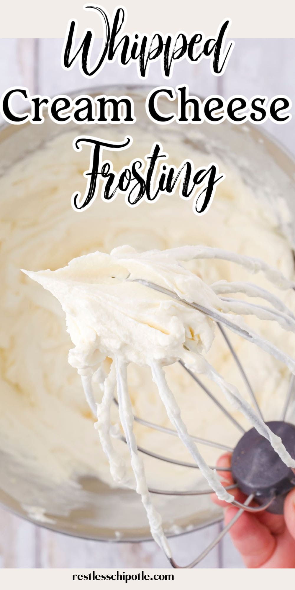 The Best Whipped Cream Cheese Frosting (So Fluffy!) - Restless Chipotle