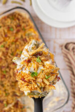 Loaded Green Bean Casserole (with Cheese & Bacon) - Restless Chipotle