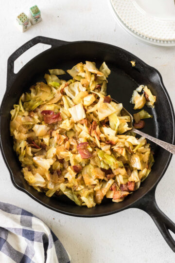 The Best Southern Fried Cabbage with Bacon Recipe - Restless Chipotle