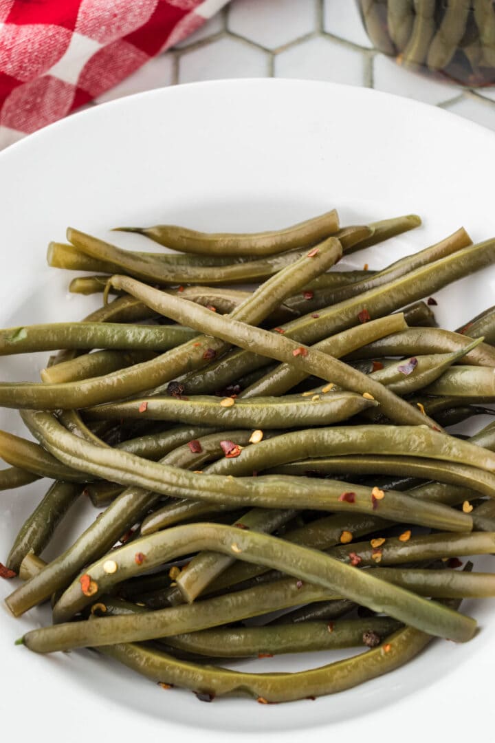 Quick Refrigerator Pickled Green Beans Dilly Beans Restless Chipotle