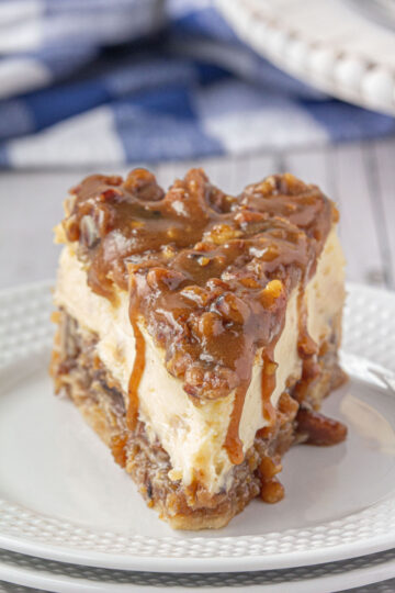 The Best Pecan Pie Cheesecake Recipe (with Egg Nog) - Restless Chipotle