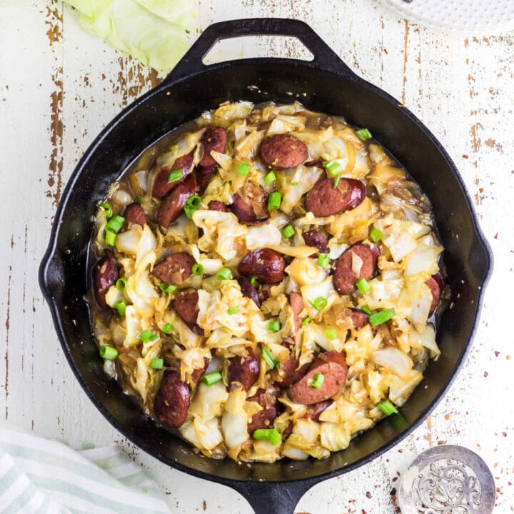 Kielbasa Cabbage Skillet Recipe (with Brown Sugar) - Restless Chipotle