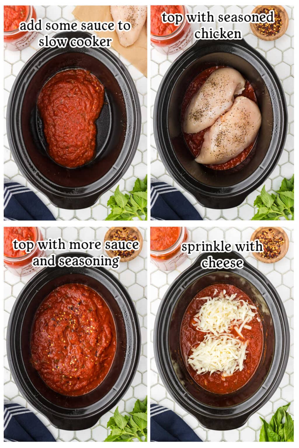 Easiest Slow Cooker Chicken Parmesan Recipe Ever - Restless Chipotle