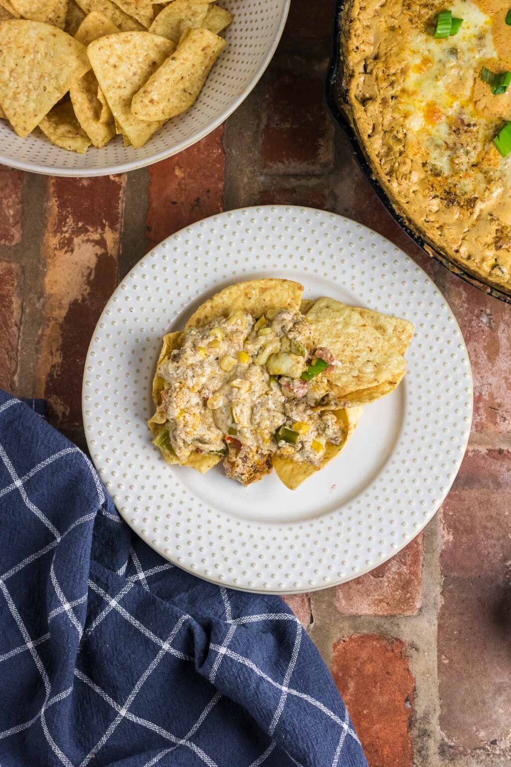 Cast Iron Baked Cowboy Dip Recipe (Cheesy & Creamy) - Restless Chipotle