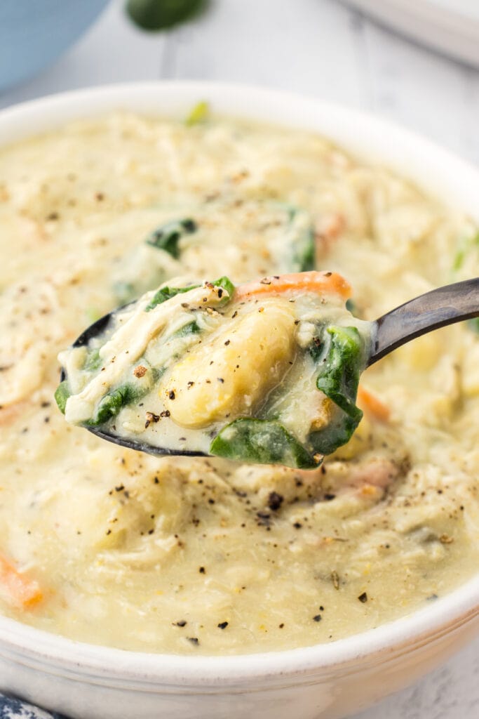 Creamy Slow Cooker Chicken Gnocchi Soup (Easy Recipe) - Restless Chipotle