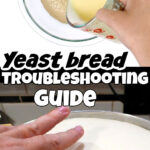 Collage of yeast dough images with title text overlay for Pinterest.