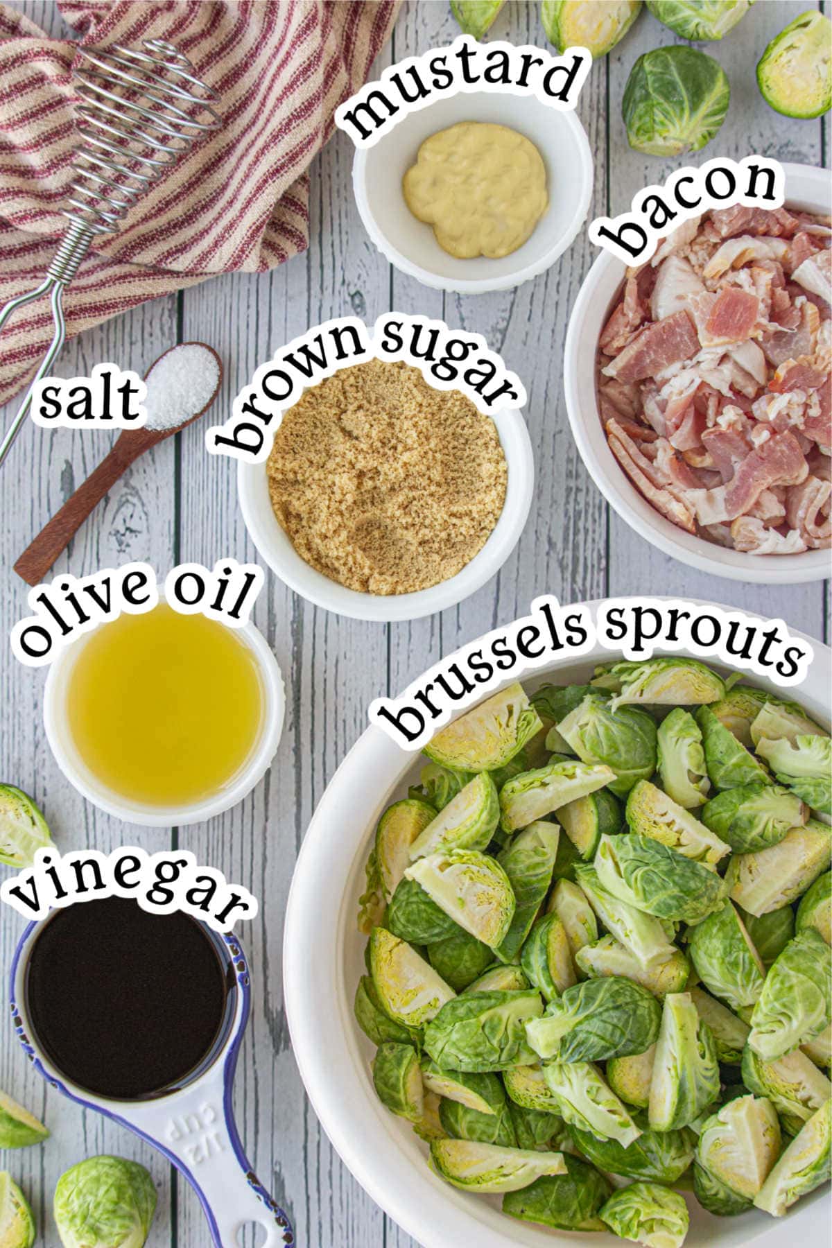 Labeled ingredients for this recipe.