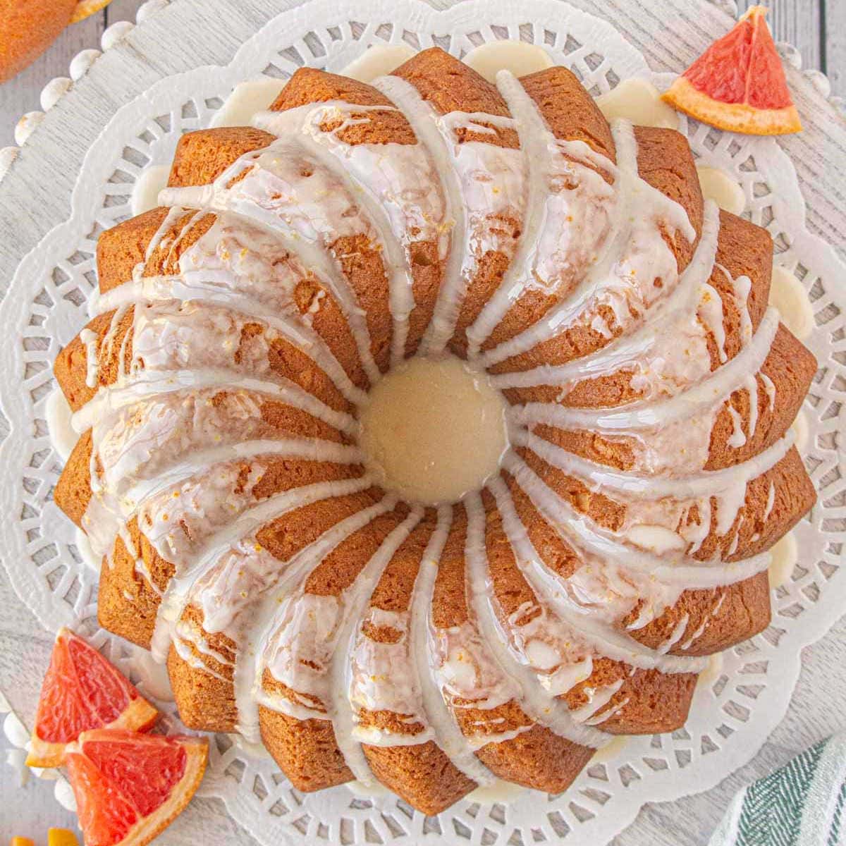 Texas Ruby Red Grapefruit Bundt Cake - Restless Chipotle